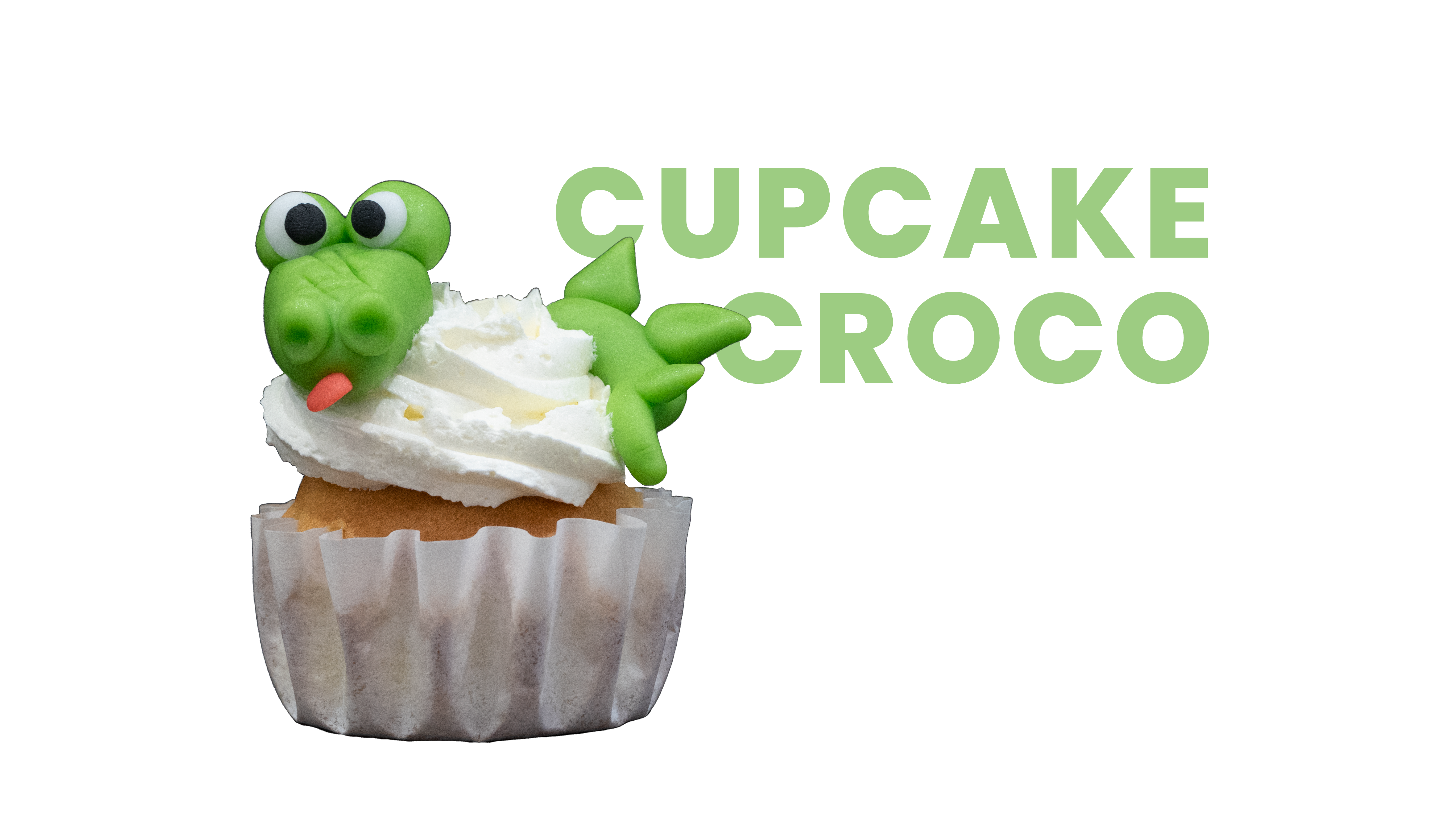 Cupcake crocodile
