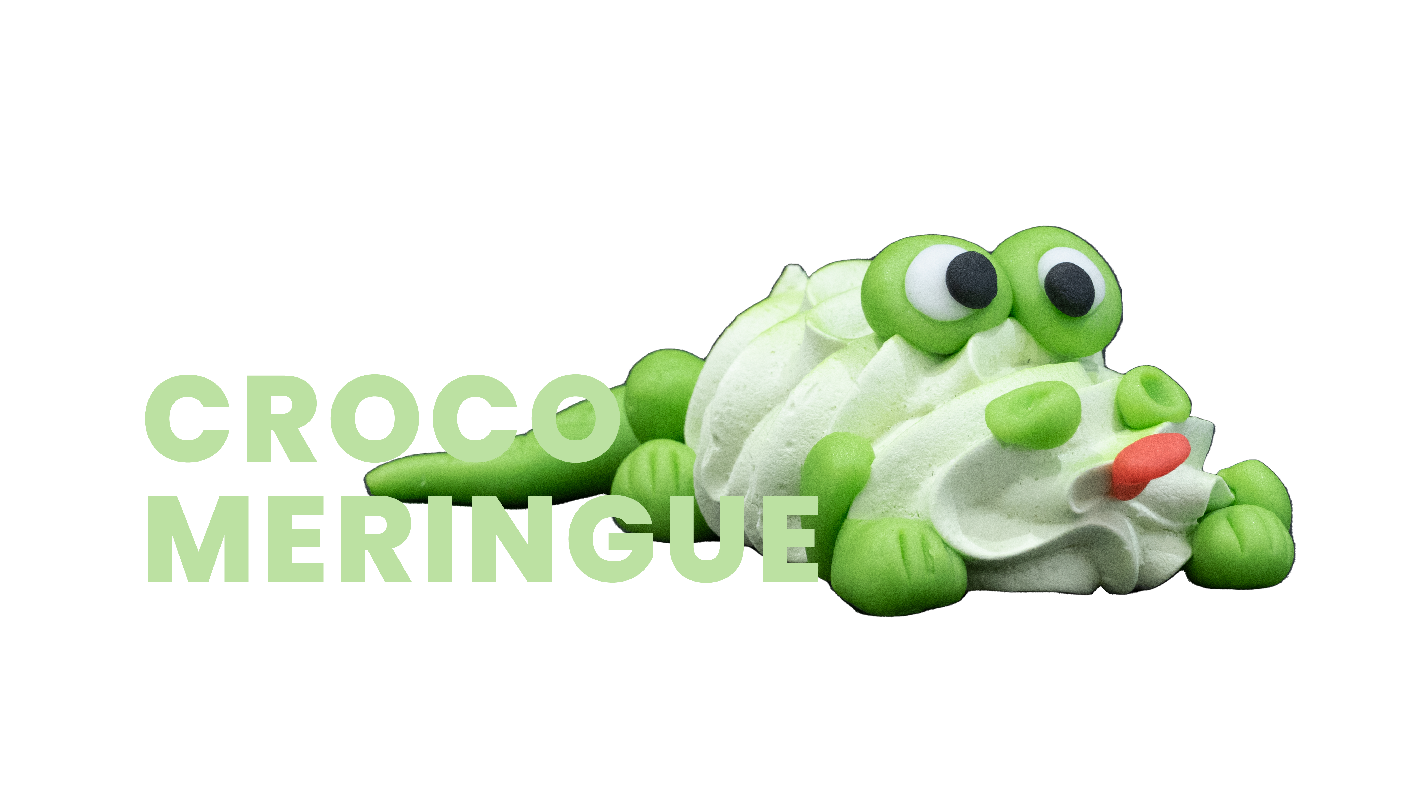 Meringue crocodile