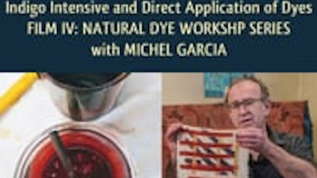 Natural Dye Workshop IV: Beyond Mordants Indigo and Direct Application of Dyes