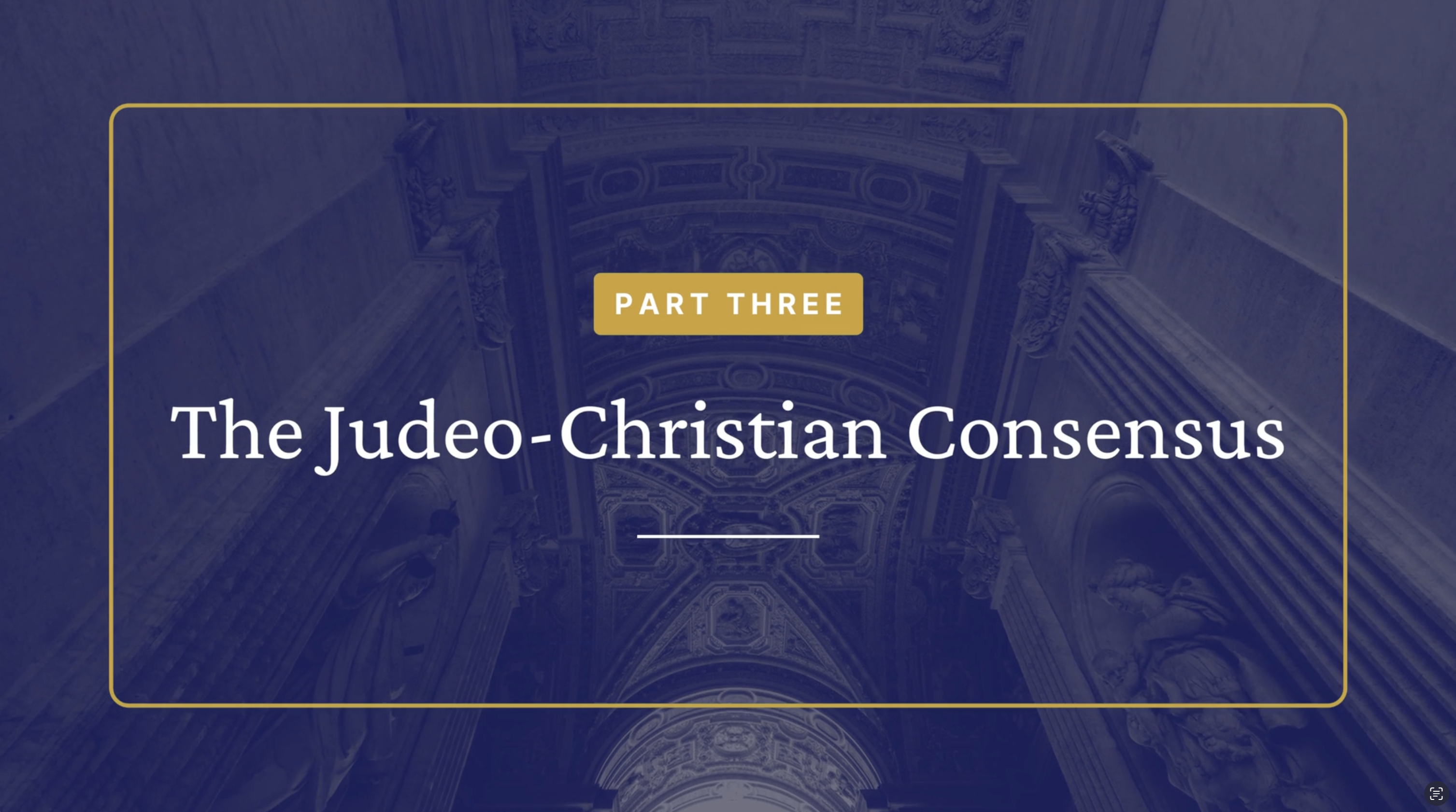 Sheen's Americanism / The Judeo-Christian Consensus