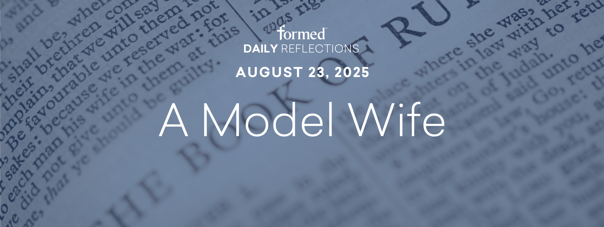Daily Reflections — August 23, 2025