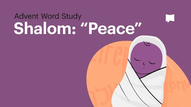 Shalom/Peace | Advent: Word Studies |...