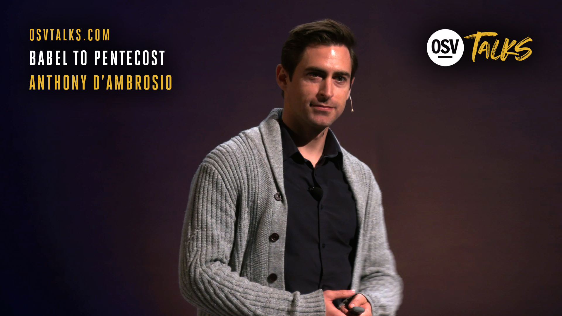 Babel to Pentecost with Anthony D’Ambrosio