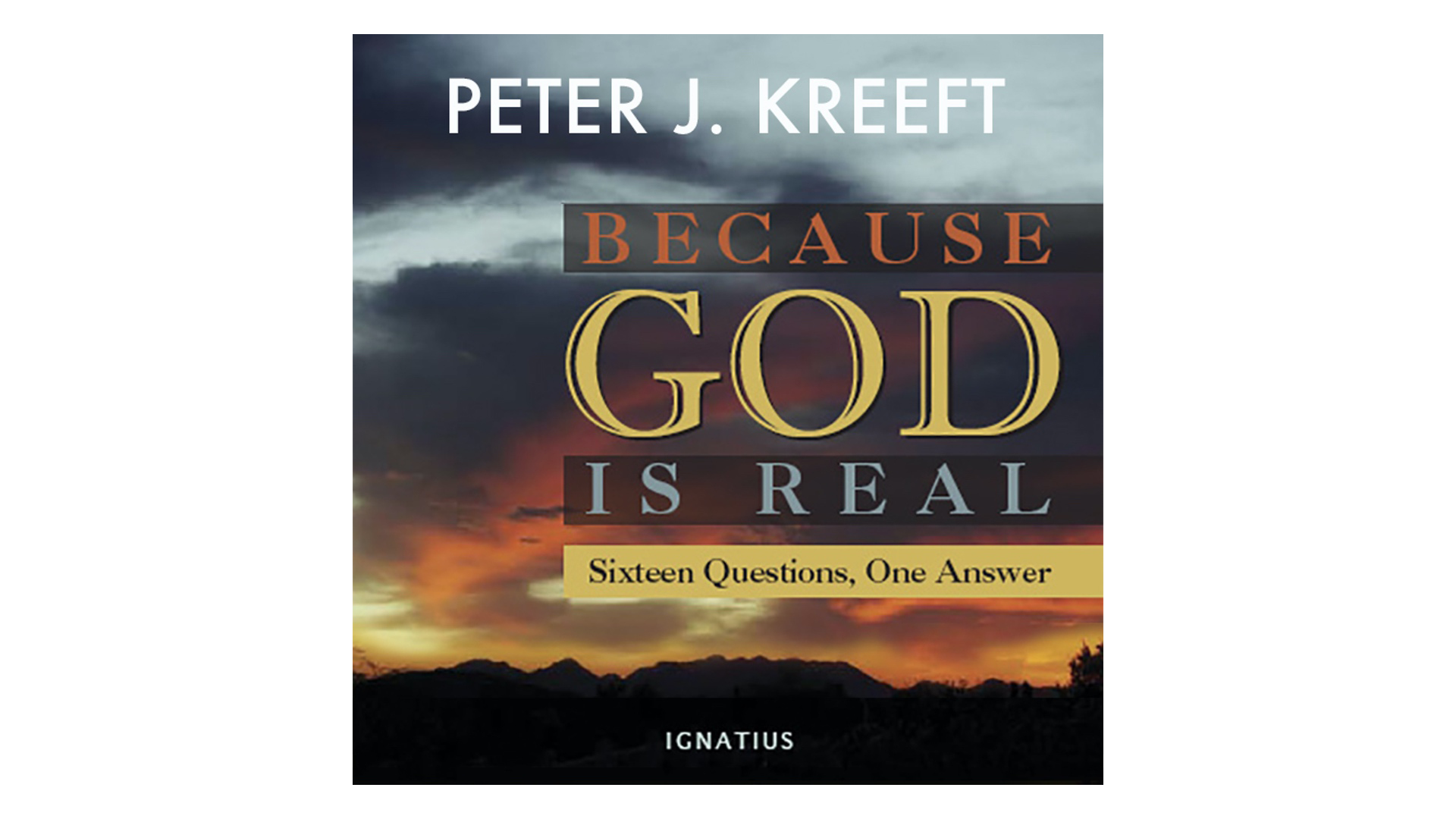 Because God is Real: Sixteen Questions, One Answer by Peter Kreeft