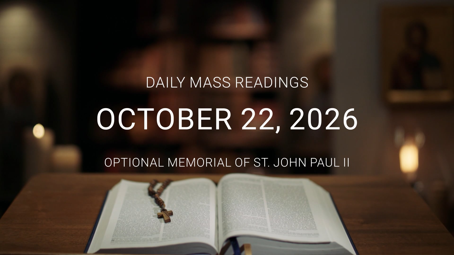 October 22, 2026 | Daily Mass Readings