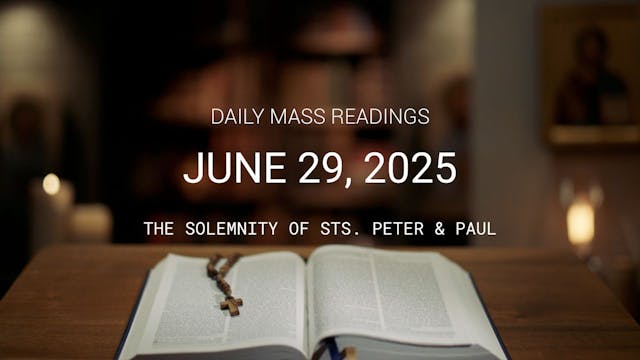 June 29, 2025 — The Solemnity of Sts....