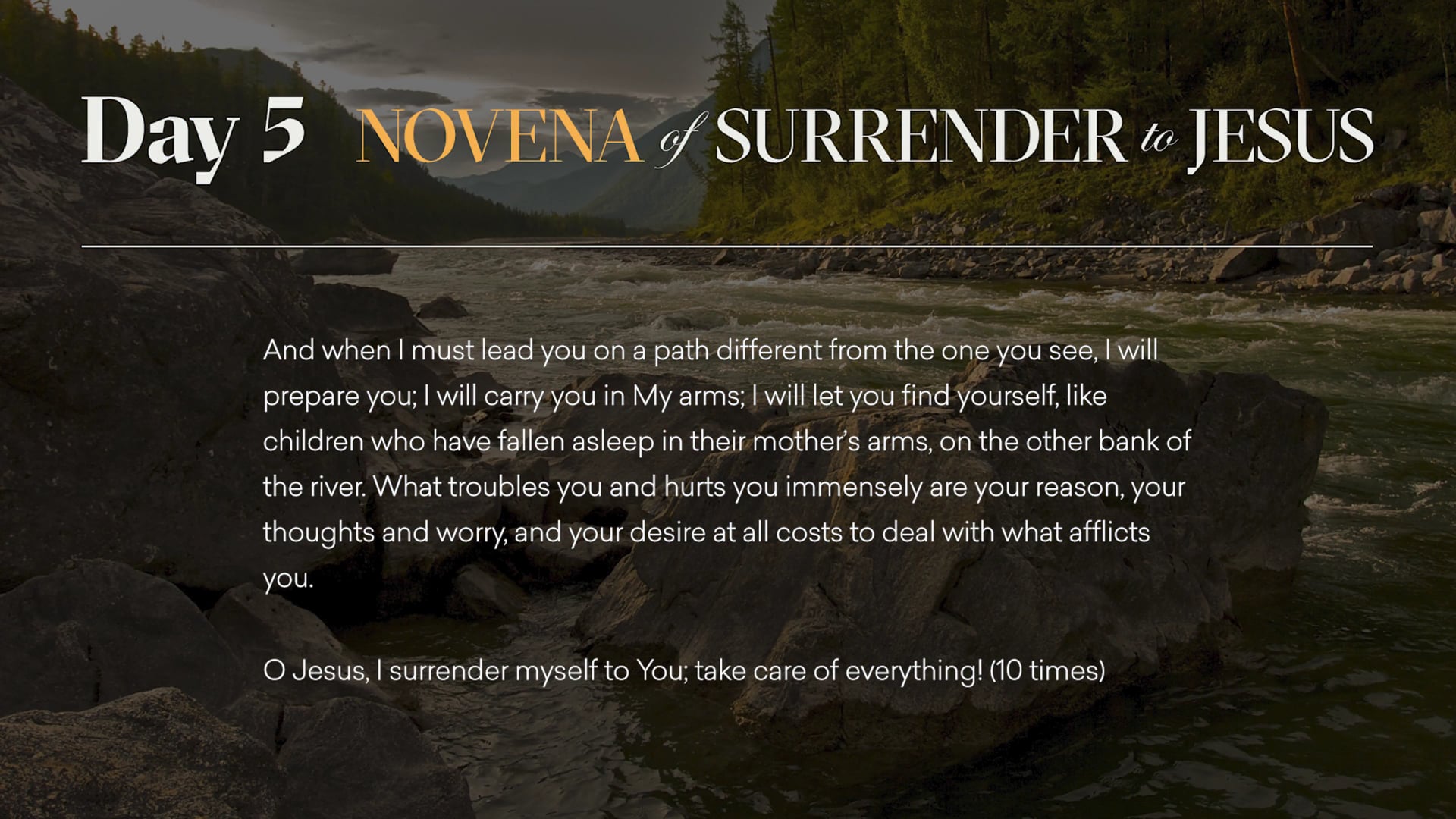 The Novena Of Surrender To Jesus - FORMED