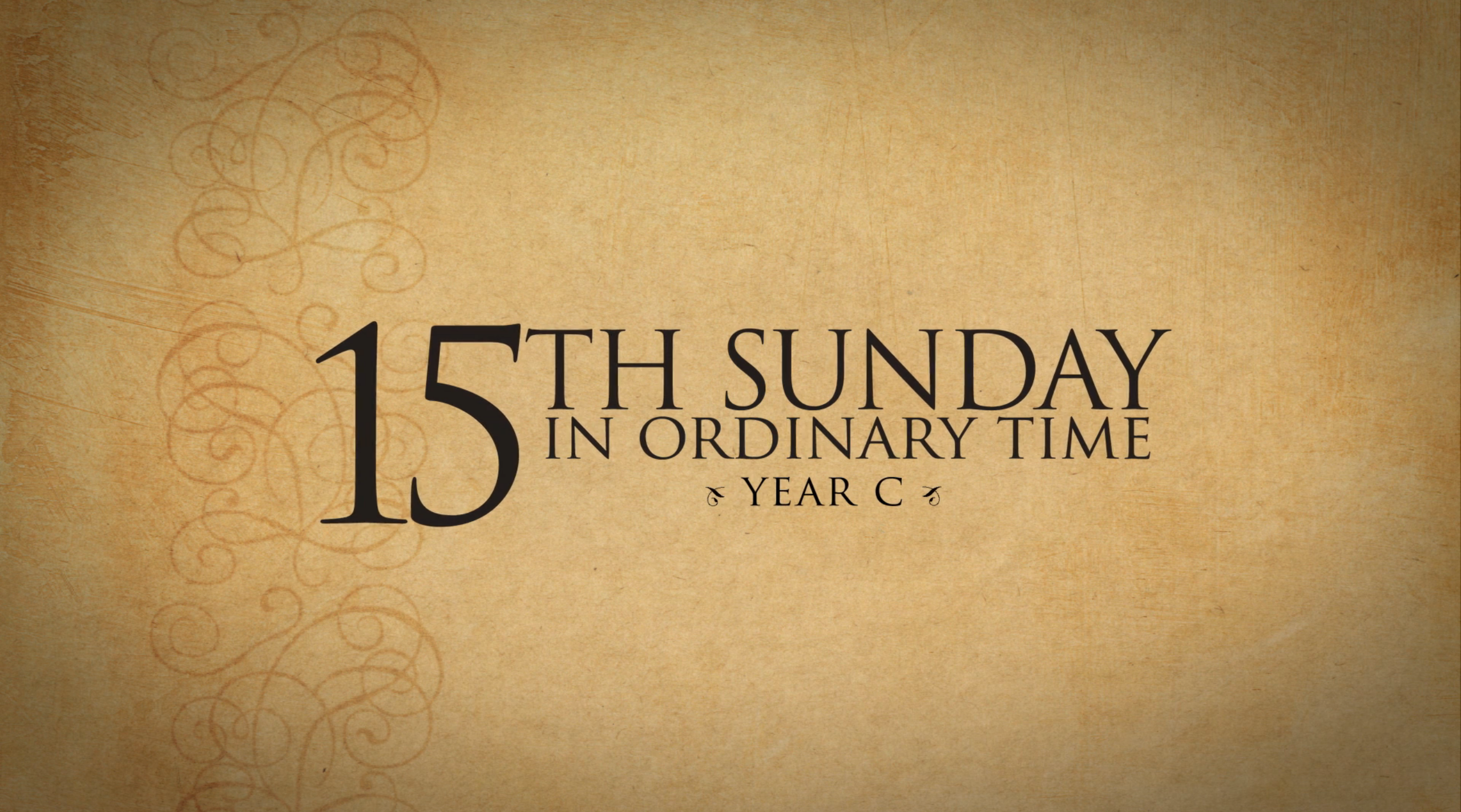 15th Sunday in Ordinary Time—July 14, 2019