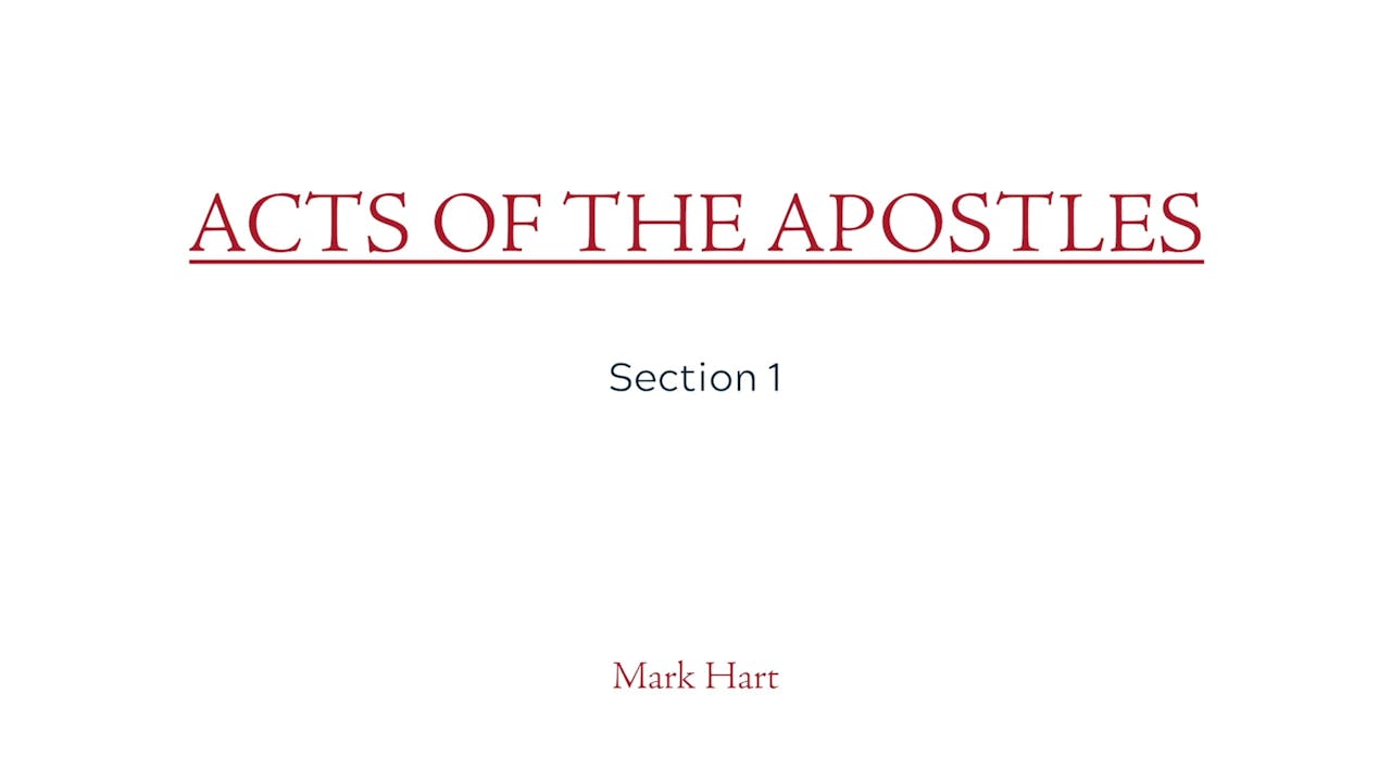 Act of the Apostles: Section 1 - Main Series - Formed