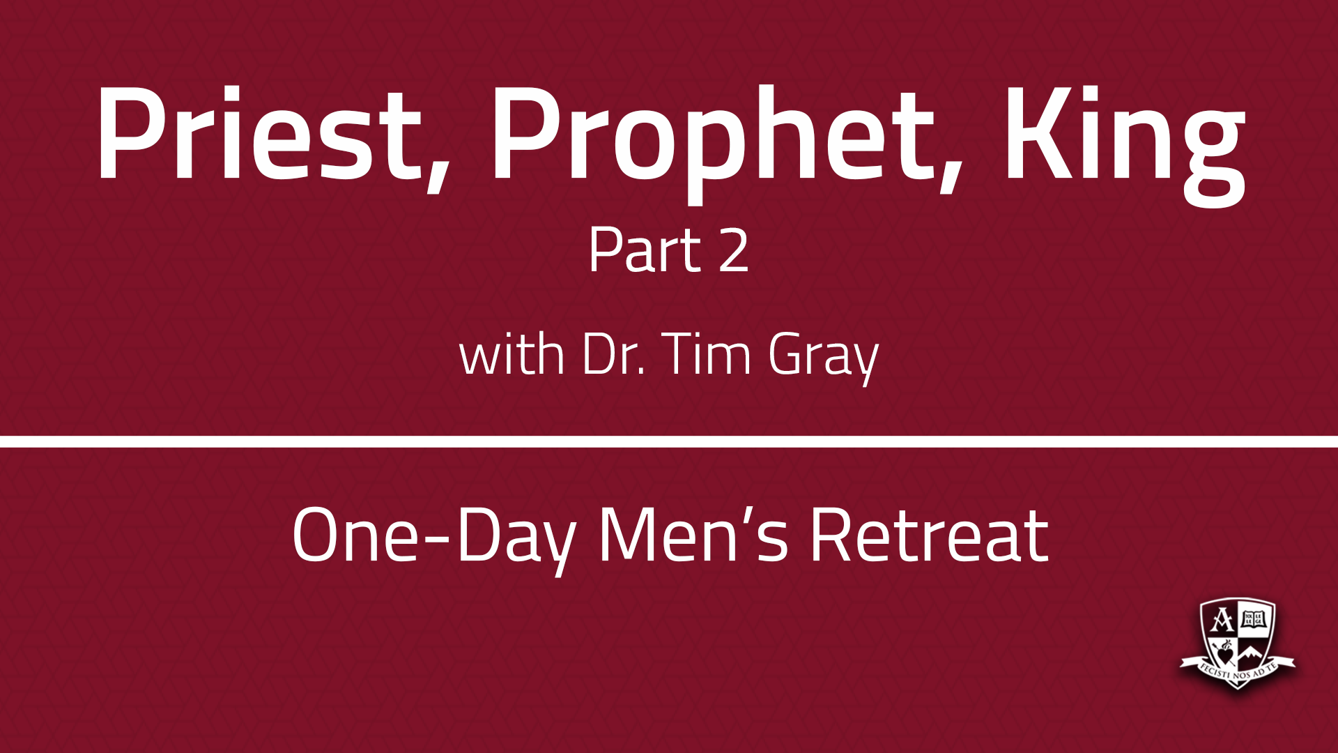 Priest, Prophet, King - Part 2