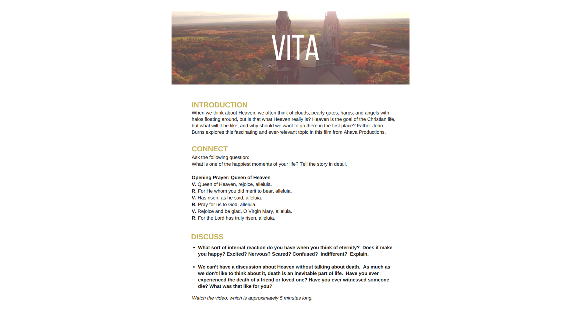 Vita Study Guide