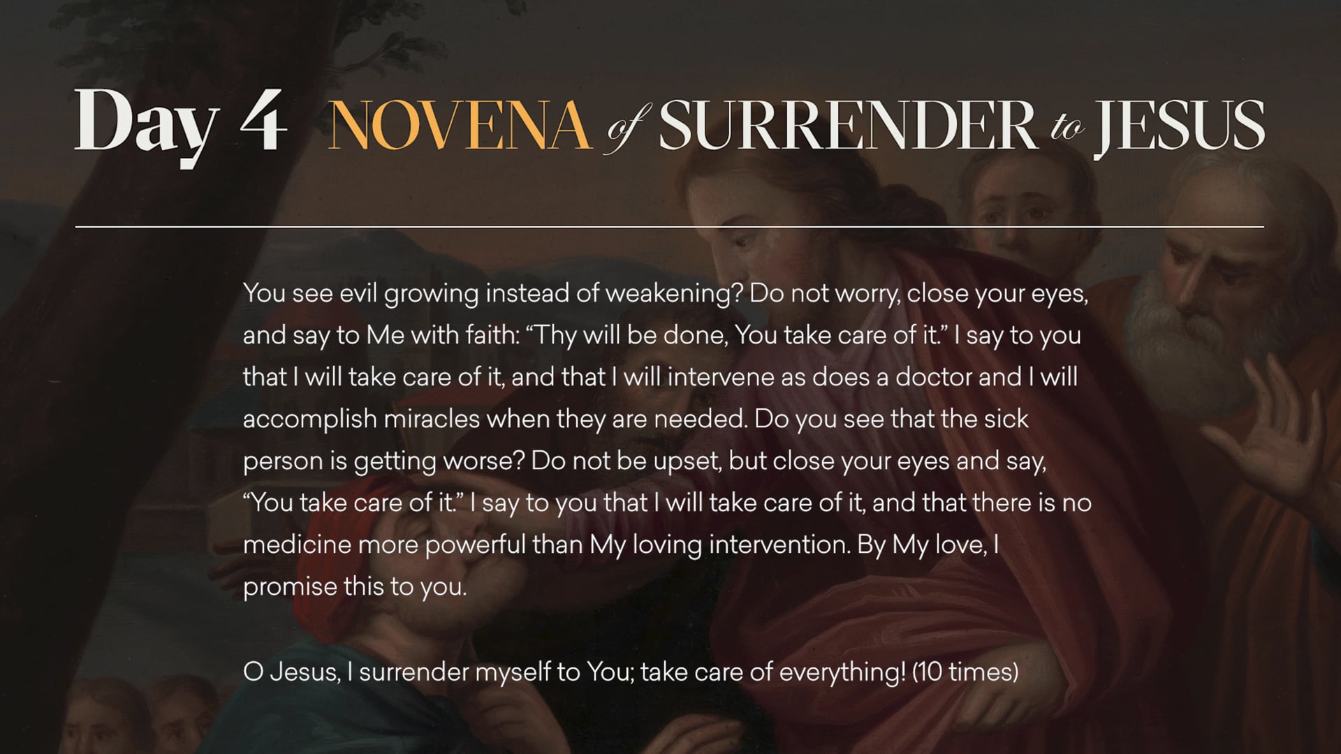 Day 4 - Novena Of Surrender To Jesus - The Novena Of Surrender To Jesus ...