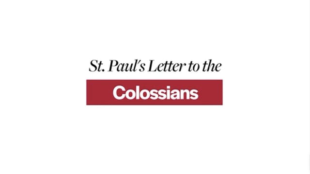 St. Paul's Letter to the Colossians