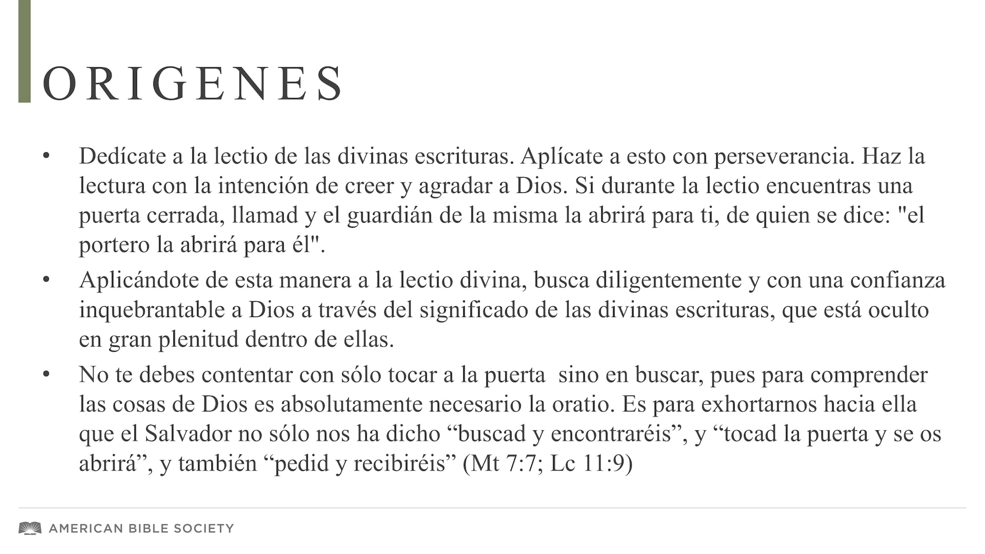 Lectio Divina: principios