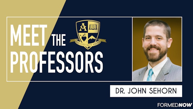 Meet the Professors: Dr. John Sehorn