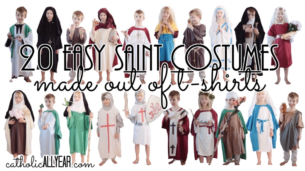 20 Easy Saint Costumes Made from T-Shirts | Catholic All Year w/ Kendra Tierney