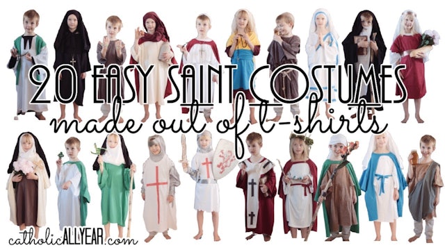 20 Easy Saint Costumes Made from T-Shirts | Catholic All Year w/ Kendra Tierney