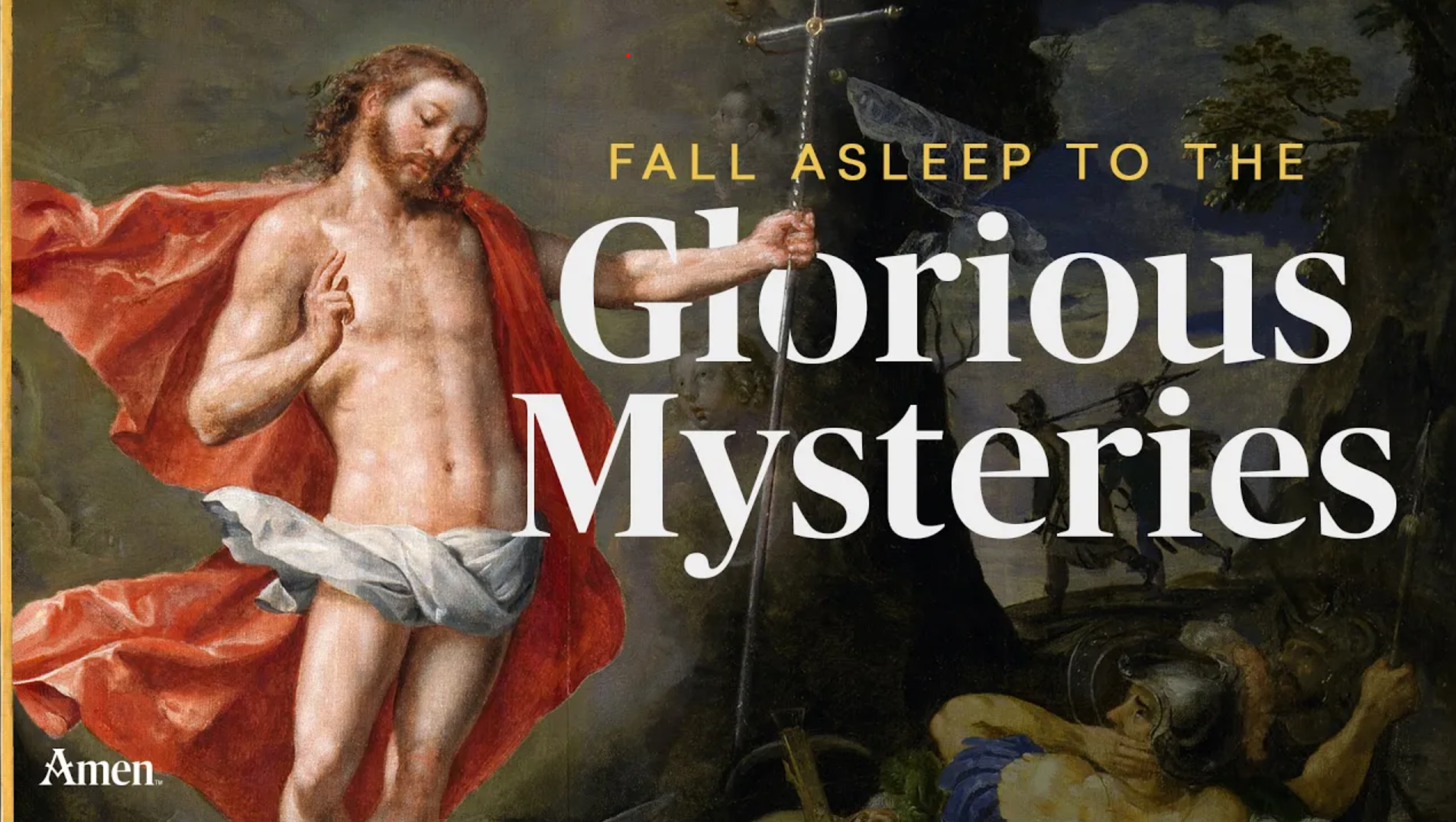 Fall Asleep to the Glorious Mysteries of the Rosary | Rosary Sleep Meditation