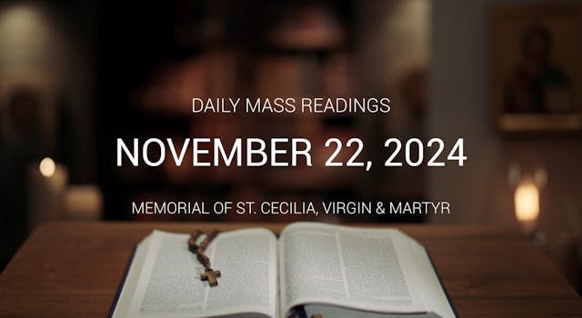 November 22, 2024 | Daily Mass Readings