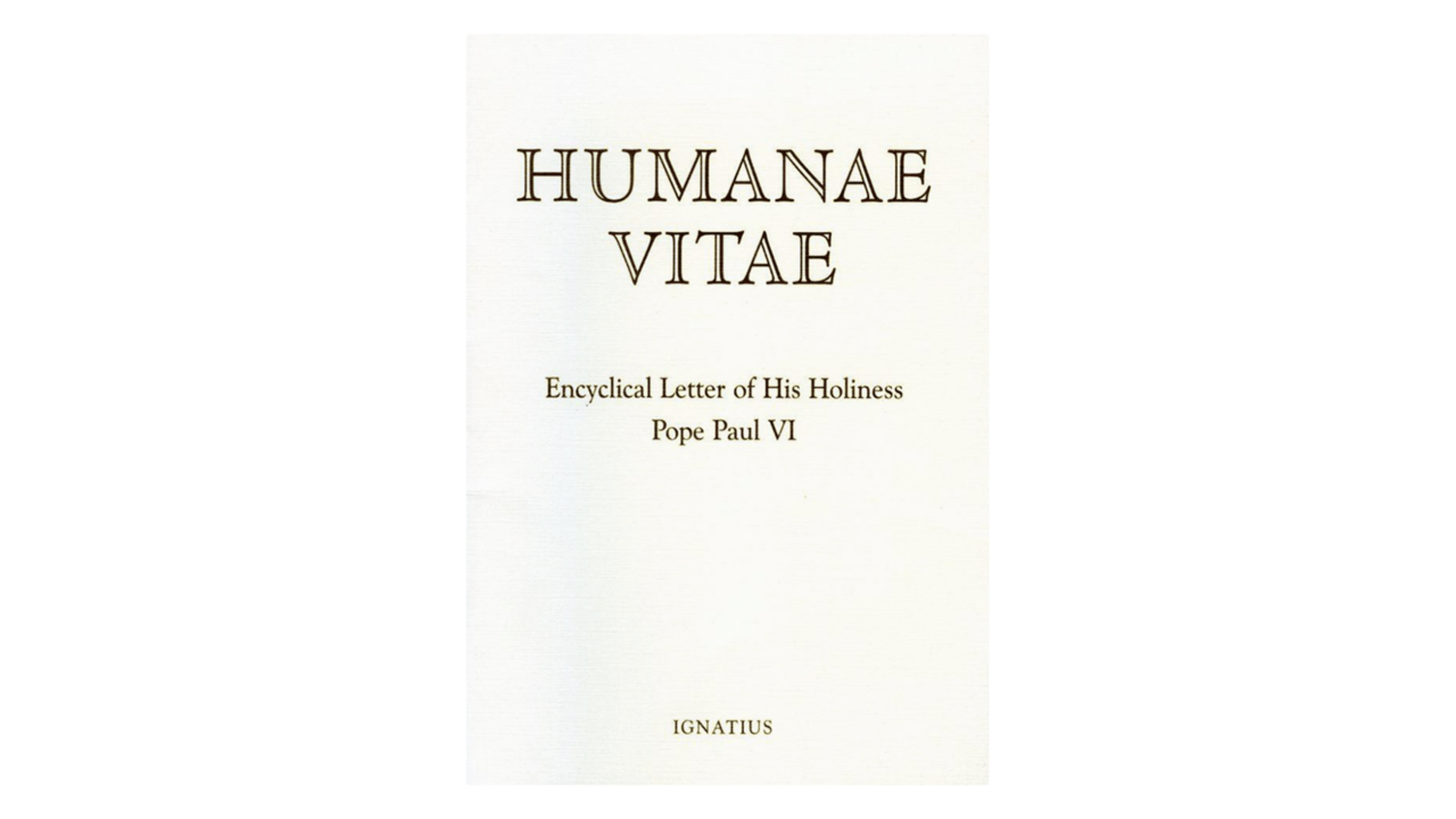 Humanae Vitae