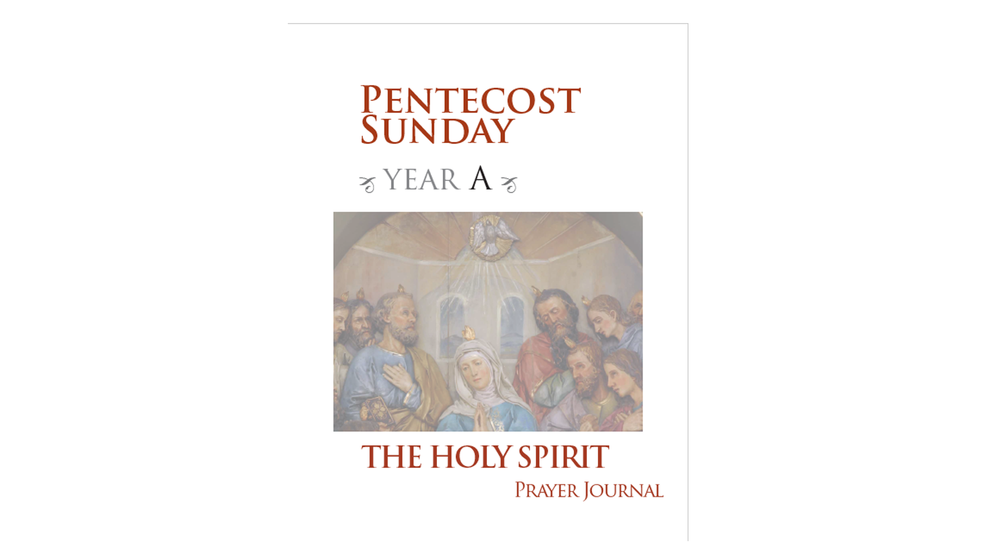 Pentecost Sunday Prayer Journal (Year A)