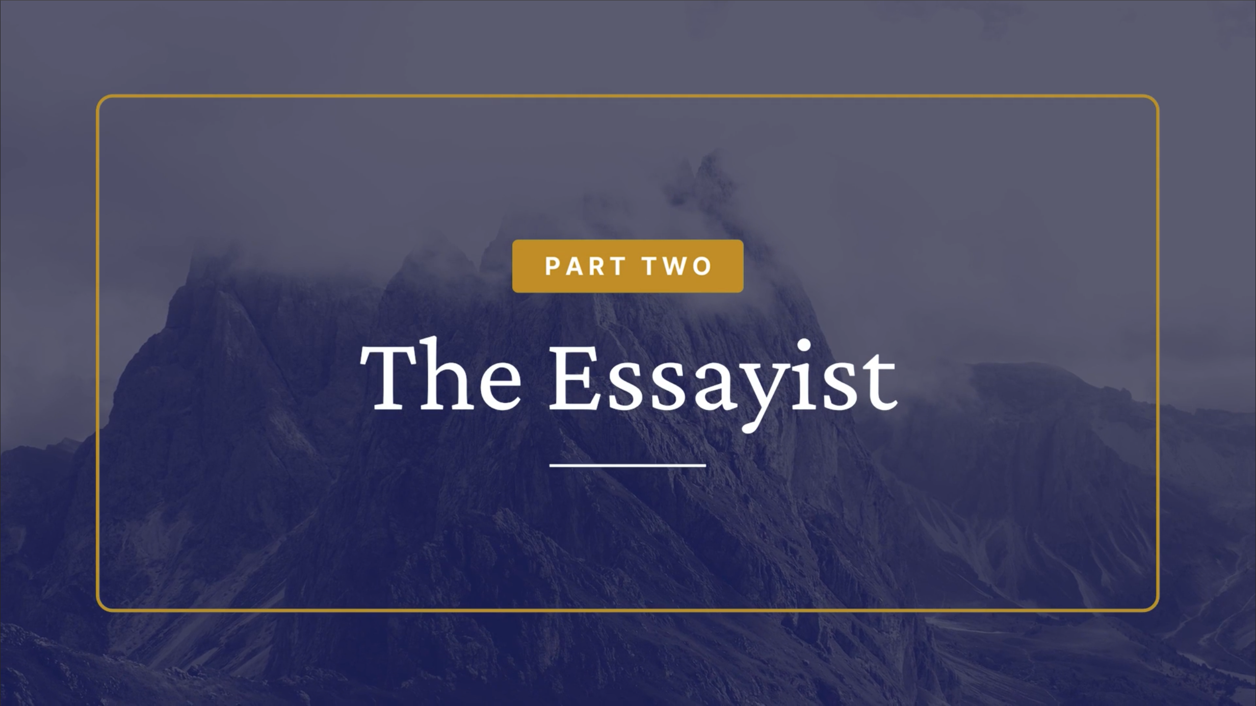 The Essayist