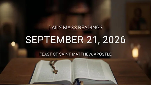 September 21, 2026 — Fst. of St. Matt...