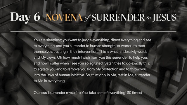 Day 6 - Novena of Surrender to Jesus