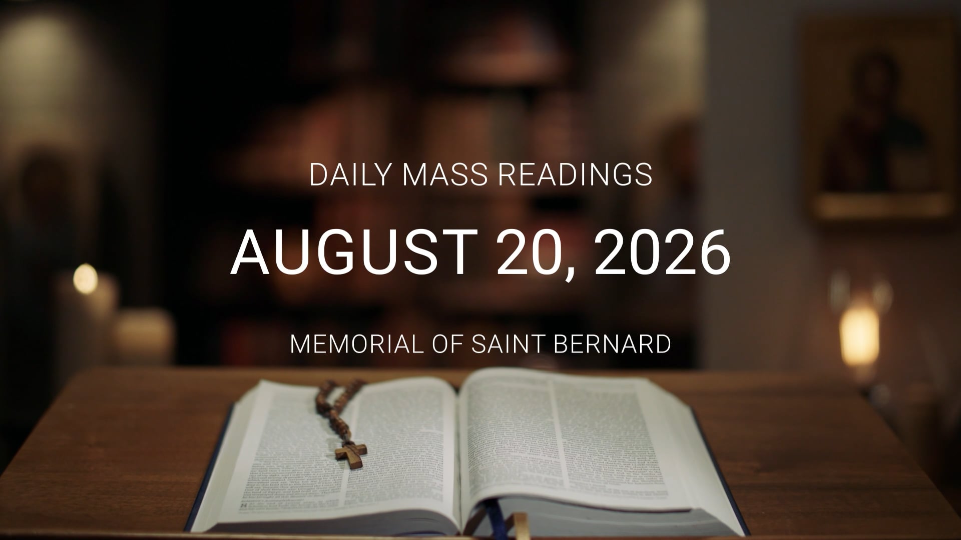 August 20, 2026 | Daily Mass Readings