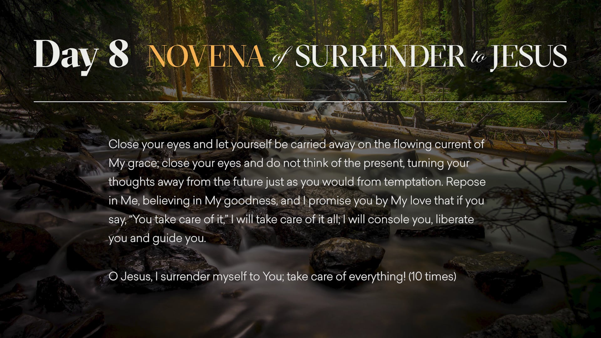 Day 7 - Novena Of Surrender To Jesus - The Novena Of Surrender To Jesus ...