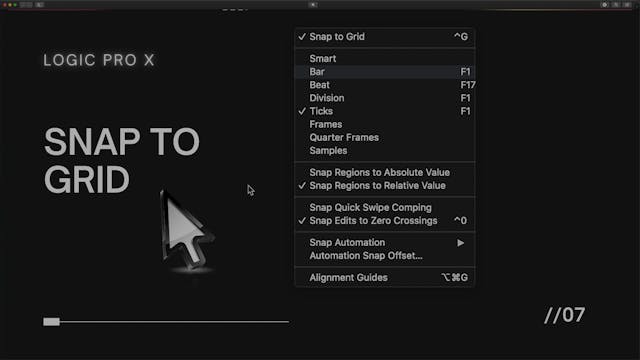 Snap to Grid (Video 2) Snap and Nudge...