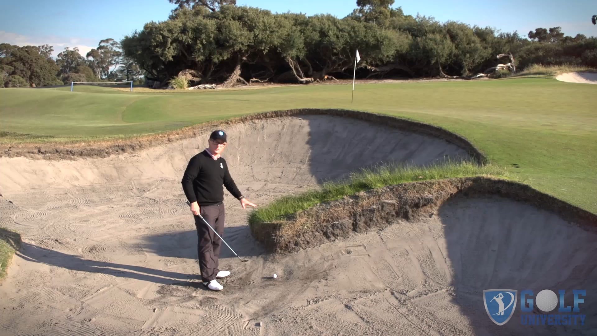 Up Against A Steep Lip Bunker Shot
