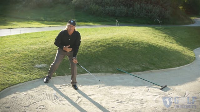 How to Hit Off A Downslope in a Bunker