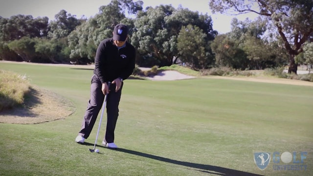 How To Pitch From A Downhill lie