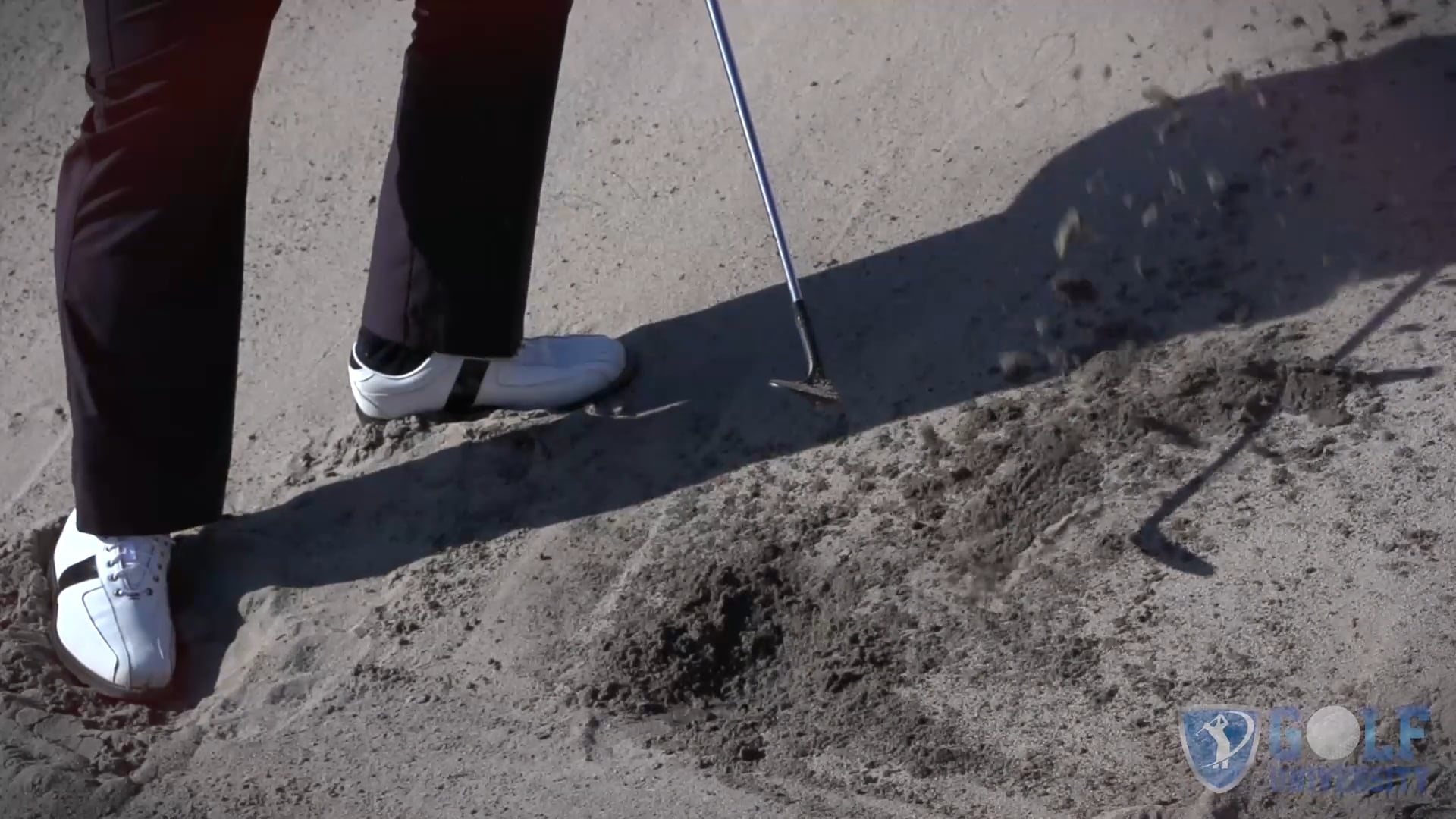 How To Hit Out Of A Bunker When Your Ball Is Plugged In The Face