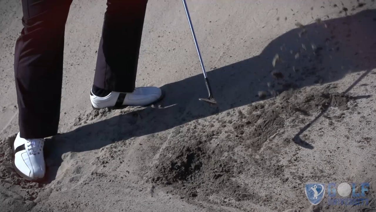How To Hit Out Of A Bunker When Your Ball Is Plugged In The Face