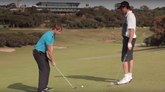 How to Hit a Golf Ball Off a Sidehill...