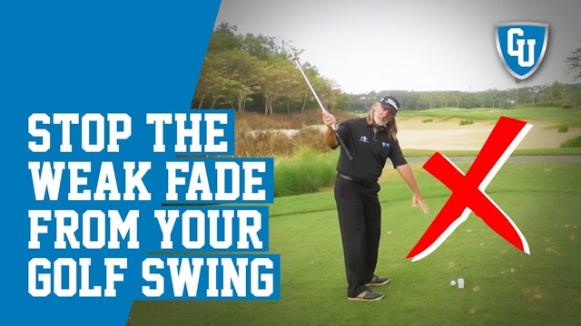 How To Stop The Weak Fade From Your Golf Swing - Great for Seniors!