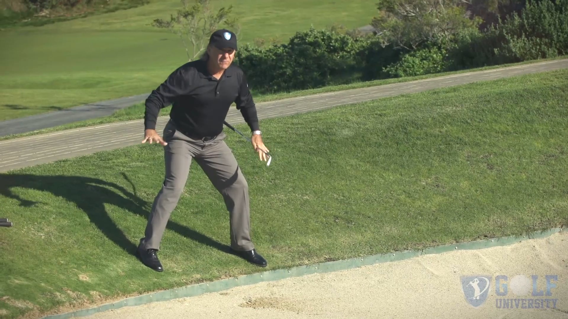 How to Hit Out of A Bunker When Your Feet Are Outside the Bunkers