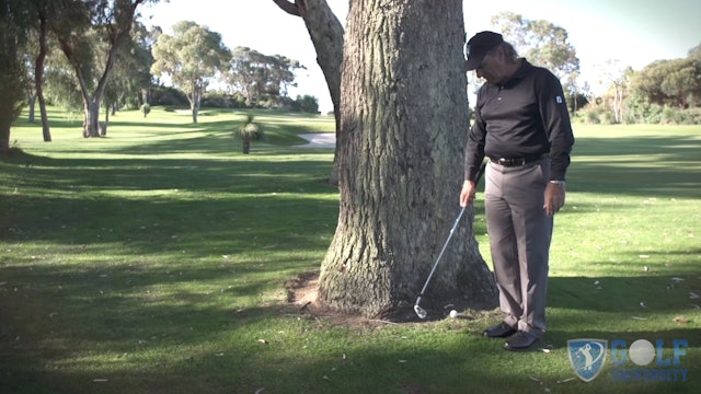 How To Hit When Up Against a Tree