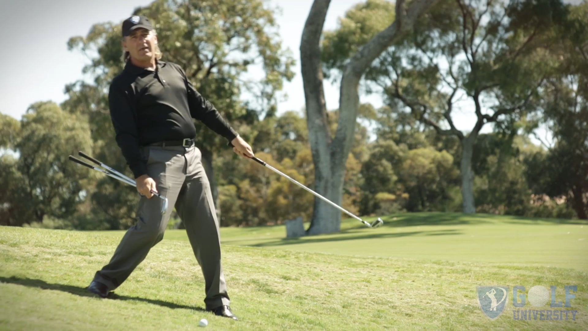 How To Hit Off a Downhill lie