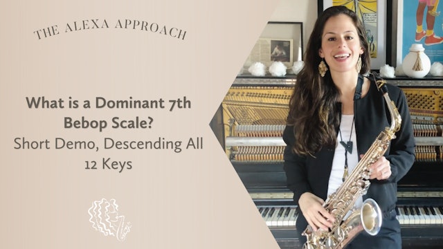 What is a Dominant 7th Bebop Scale? (Short Demo, Descending All 12 Keys)