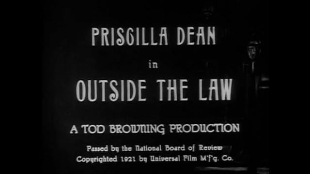 OUTSIDE THE LAW (1921 - Silent) Lon C...