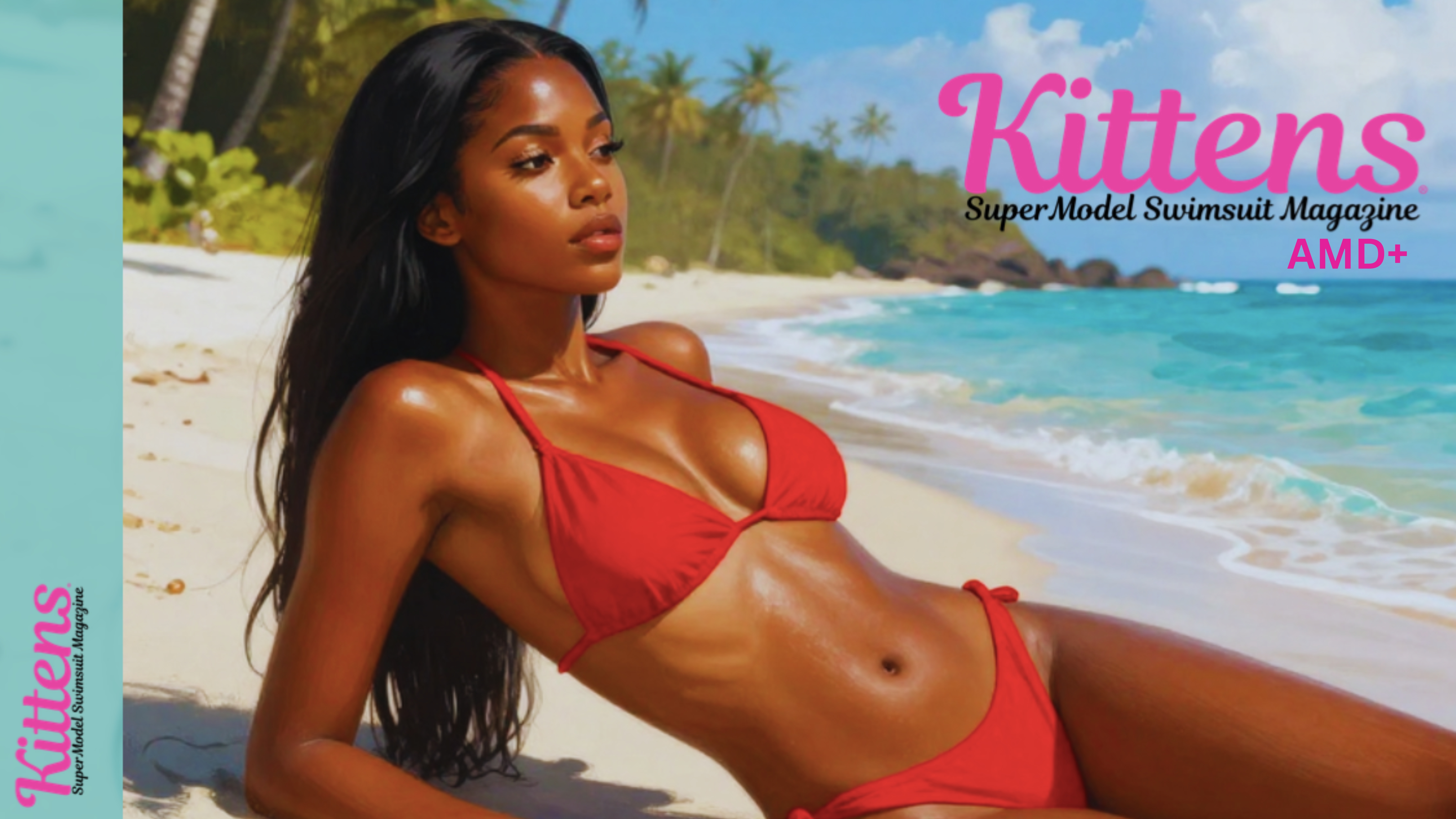 Kittens SuperModel Swimsuit Magazine at the Beach &Investment TipsVideo1-Cover#5