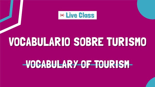 Vocabulario sobre turismo | Vocabular...