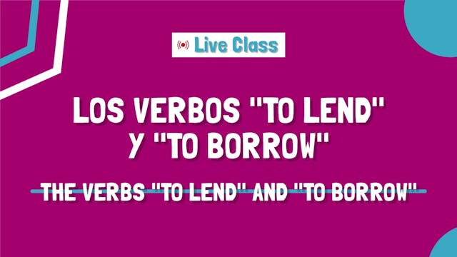 IC7001G001-THE VERBS "TO LEND" AND "T...