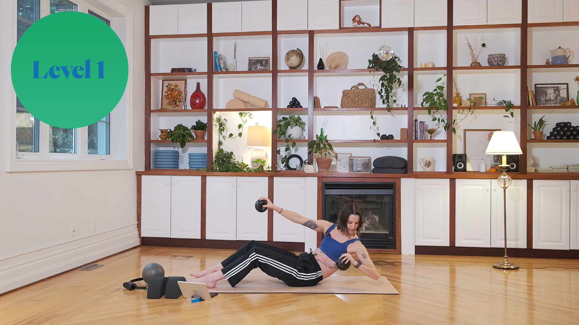 QB Pilates (Gentle Pilates Flow for Hips, Shoulders and Back)