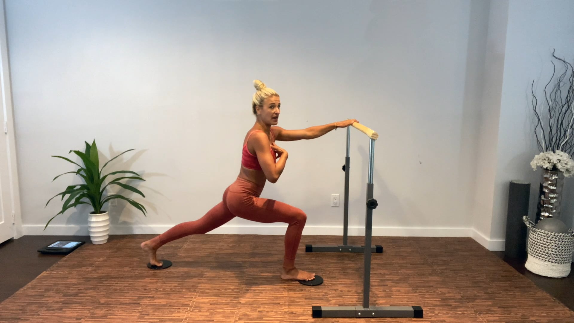 32 Minute Pure Barre Workout with Weights and Sliders