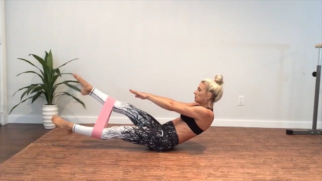 19 Minute Abs and Thighs Band Workout