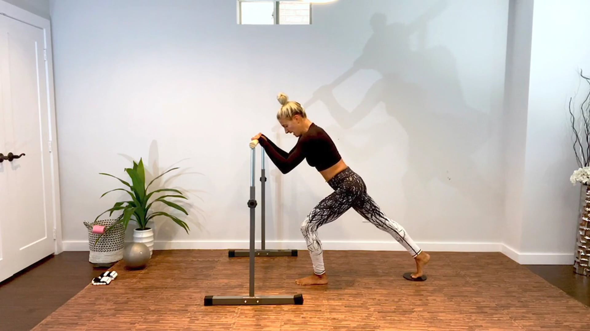 58 Minute Full Body Barre X Workout with Sliders, Weights, Ball and Band
